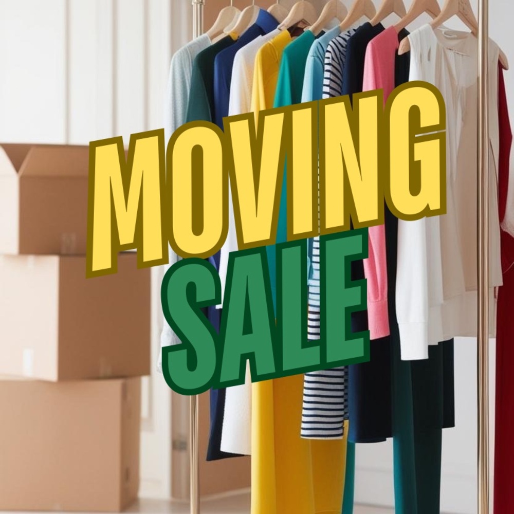 Colorful Clothing Rack - Moving Sale